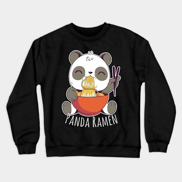 Panda Ramen Crewneck Sweatshirt by WPKs Design & Co